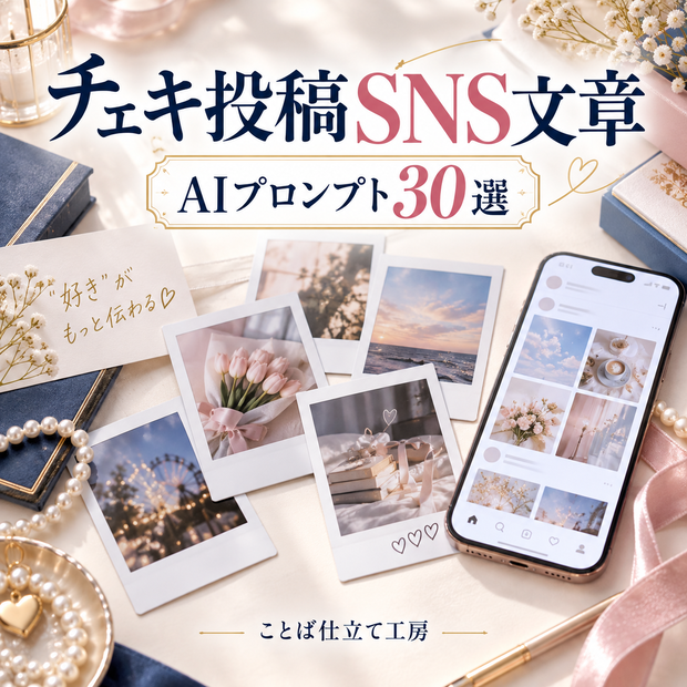 チェキ投稿SNS文章｜コピペで使えるAIプロンプト30選