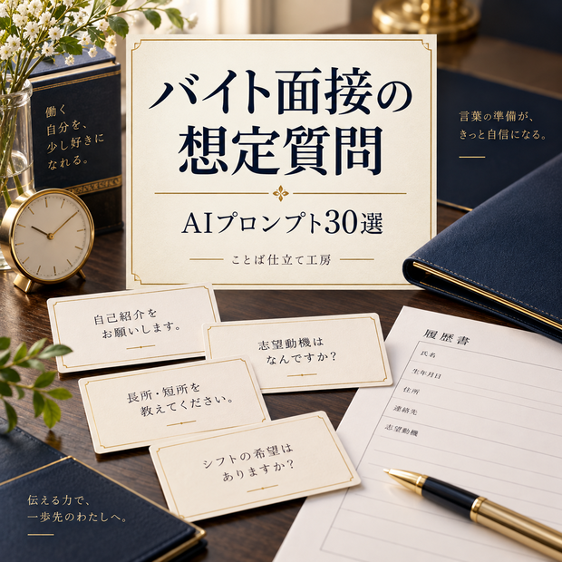 バイト面接の想定質問｜コピペで使えるAIプロンプト30選
