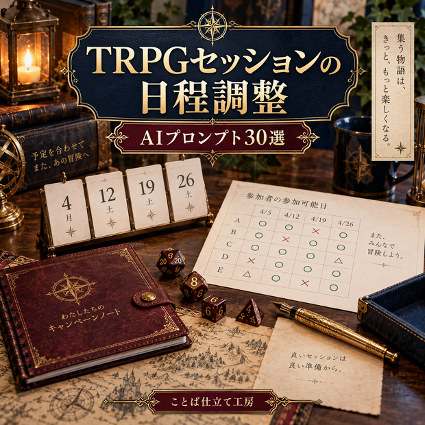 TRPGセッションの日程調整｜コピペで使えるAIプロンプト30選