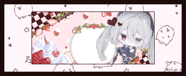 【IRIAM素材】🍓ヘッダー素材【IRIAMヘッダー】