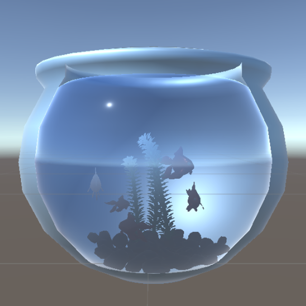 金魚鉢（アニメーション付き）