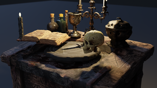 Forbidden Ritual Props - 禁忌の儀式セット -【ホラー3Dアセット / VRChat対応】