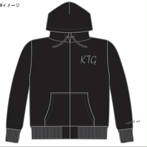 KTG 　ロゴチャーム付きパーカー