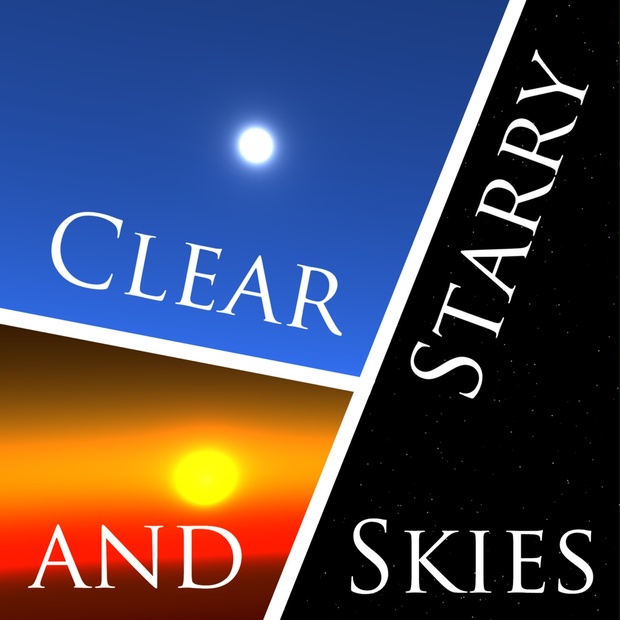 【Shader作品】Clear and Starry Skies【昼夜切替Skybox Shader】