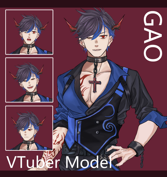 【Live2dモデル】 GAO VTubeStudio用モデル