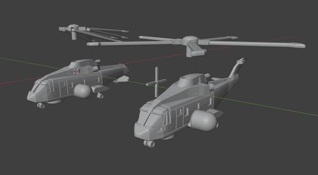[STLデータ販売]　1/700　AW-101 Merlin HM2 ASac Crowsnest