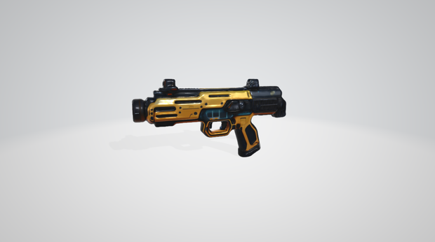 【3Dモデル】SFハンドガン - Sci-Fi Blaster（テクスチャ・MTL同梱OBJ）