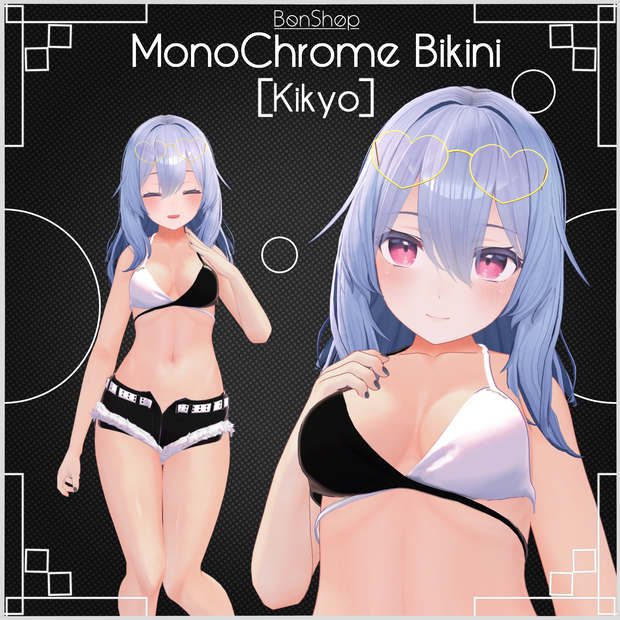 ⌈桔梗⌋ MonoChrome Bikini for Kikyou