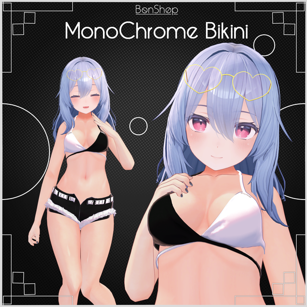 [Supports 5 Avatars] Monochrome Bikini