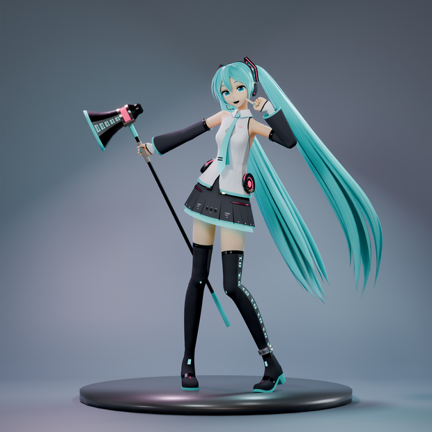 【無料MMD】HBS初音ミク_V4:Remix