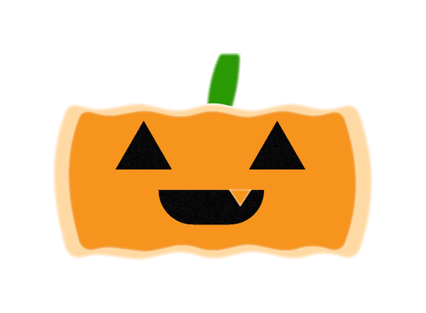 フリー素材　ハロウィン　かぼちゃのクッキー