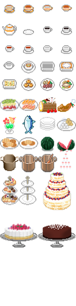 食べ物ドット絵素材