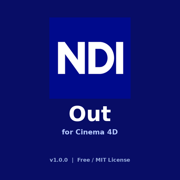 【無料】NDI Out for Cinema 4D 