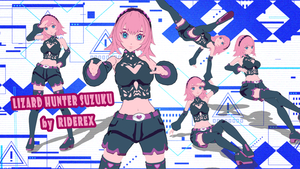 Blender3Dキャラクターモデル制作します★ゲームキャラ・VTuber向け【VRアプリ・MMD対応】