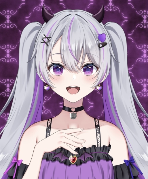 【フリー素材】胸にあてる手【Vtuber】