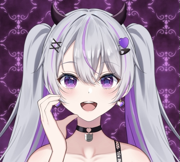 【フリー素材】頬ハートの手【Vtuber】