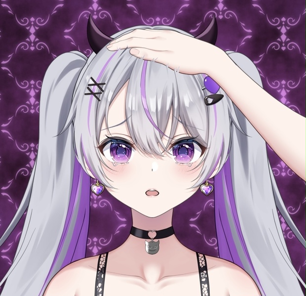 【Vtuber素材】なでなでされる手