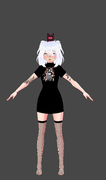[Vroid Studio] Long shirts + socks (stockings)