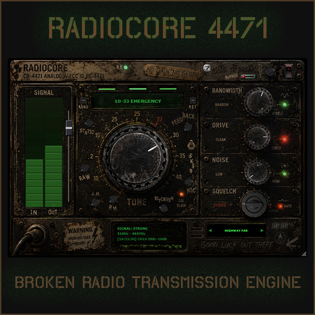 RADIOCORE 4471 - BROKEN RADIO TRANSMISSION ENGINE / VST3 / 7-Day trial