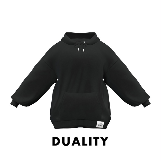 【パーカー】BIG SILHOUETTE PARKER【5アバター＋MARUBODY対応】#duality_booth