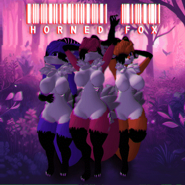 Horned Fox Furry Vrchat Avatar (Physbones PC/Quest) (Legacy)