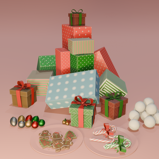 3D Christmas Throwables Pack