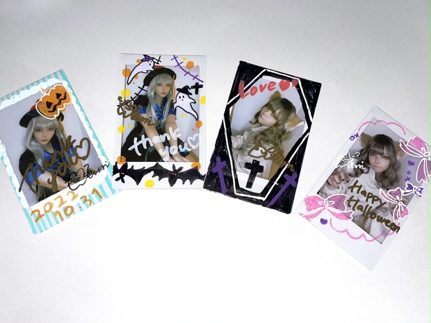 TNX ヒョンス 落書きあり 直筆サイン入り チェキ　未公開 ポラ　写真 TNX ヒョンス 落書きあり 直筆サイン入り チェキ 未公開 ポラ