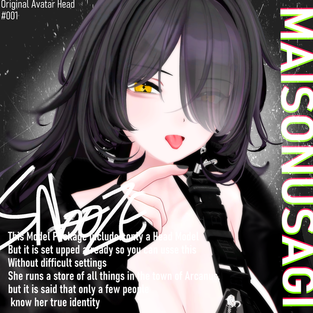 [オリジナル設定済みアバターHeadモデル] SNOOZ [13アバター素体対応] #SNOOZ3D