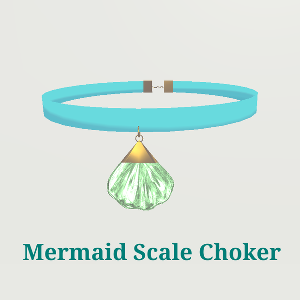 Mermaid scale choker