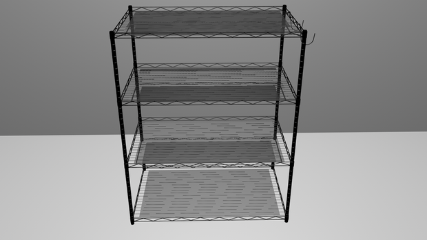 3Dモデル　ラック