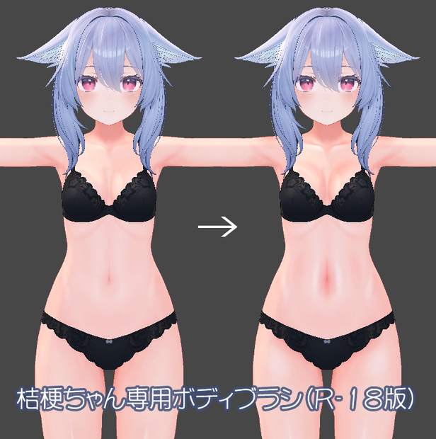【R-18】桔梗ちゃん専用ボディブラシ(PSD)