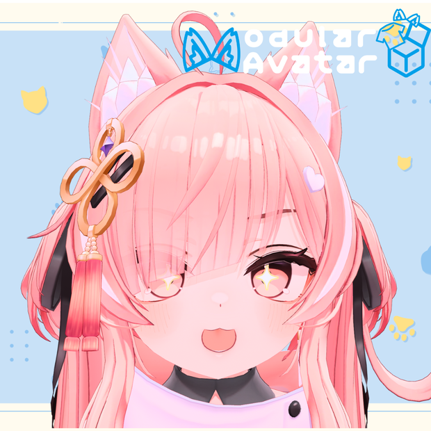 動く！🍓【 イチゴちゃん専用】 （ なでギミック ） アバターインタラクトギミック