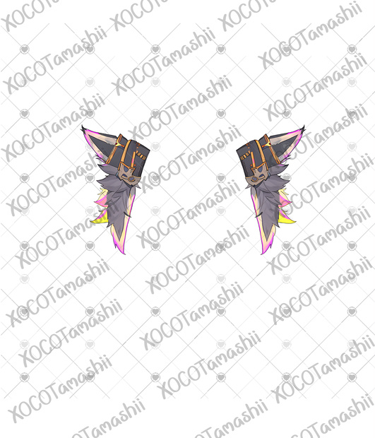 Stylized Vtuber Wolf Ears