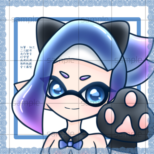 アシメイカちゃん フリーアイコン