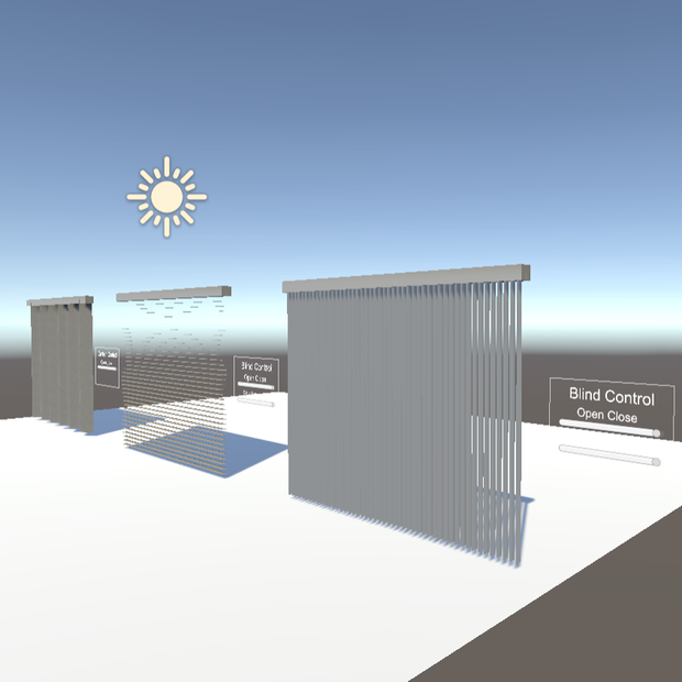 【無料】開閉式ブラインド＆カーテン【VRChat用ギミック SDK3】