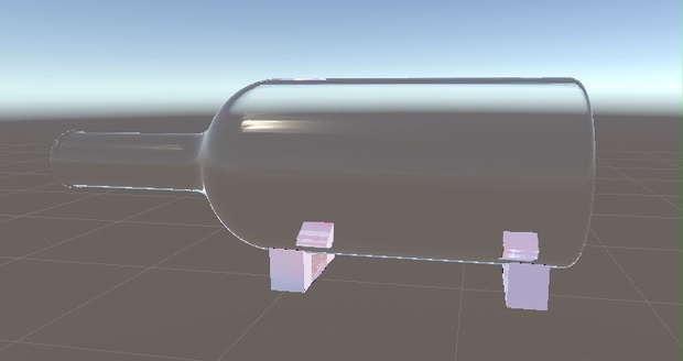 【無料】 VRChat想定 透明ガラス瓶
