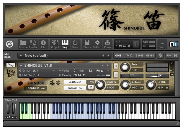 篠笛音源 SHINOBUE - 篠笛 - for KONTAKT - LEGATONE - BOOTH