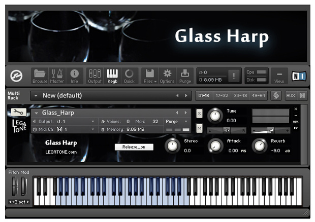グラスハープ音源 Glass Harp for KONTAKT