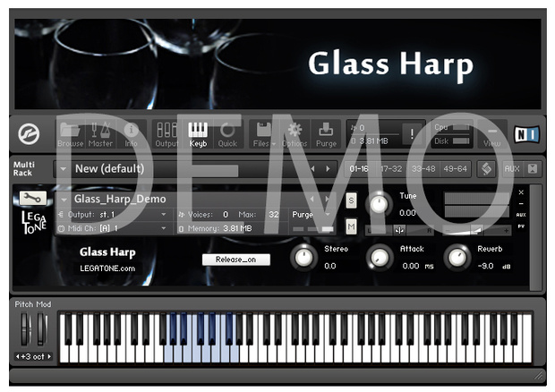 グラスハープ音源 Glass Harp for KONTAKT Free Demo - フリー音源