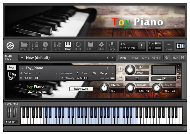 トイピアノ音源 Toy Piano for KONTAKT