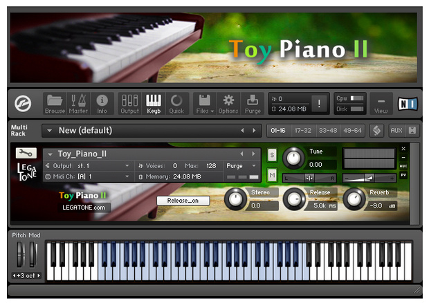 トイピアノ音源 Toy Piano II for KONTAKT
