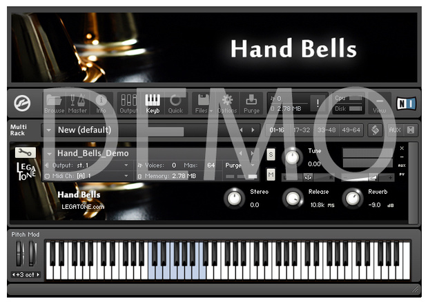 ハンドベル音源 Hand Bells for KONTAKT Free Demo - フリー音源