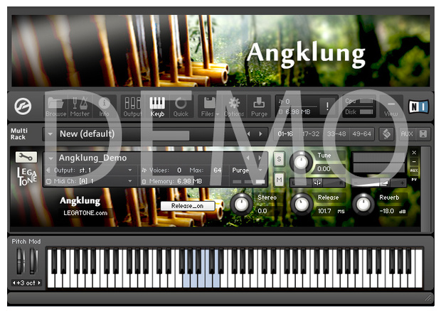 アンクルン音源 Angklung for KONTAKT Free Demo - フリー音源