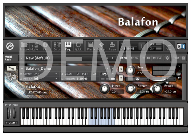 バラフォン音源 Balafon for KONTAKT Free Demo - フリー音源