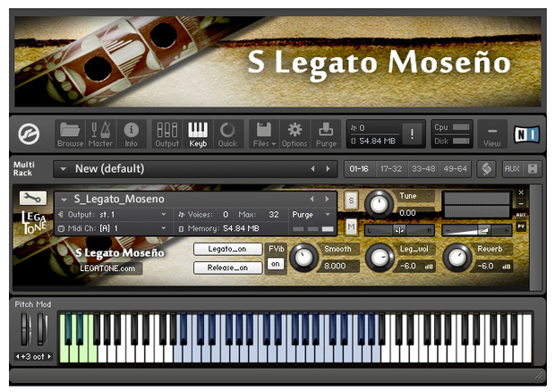 モセーニョ音源 S Legato Moseno for KONTAKT