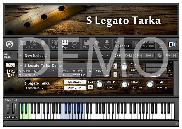 タルカ音源 S Legato Tarka for KONTAKT Free Demo - フリー音源