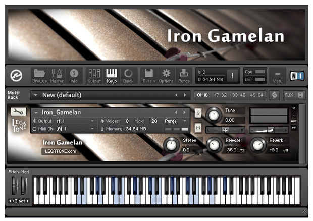ガムラン音源 Iron Gamelan for KONTAKT