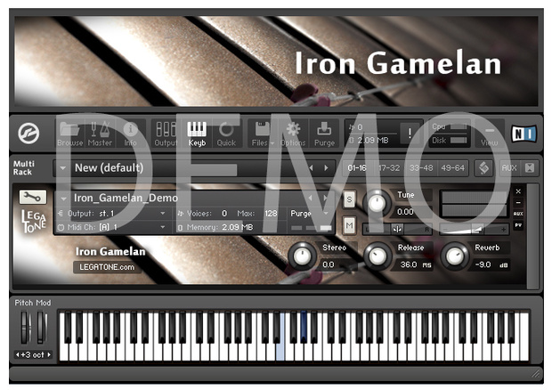 ガムラン音源 Iron Gamelan for KONTAKT Free Demo - フリー音源