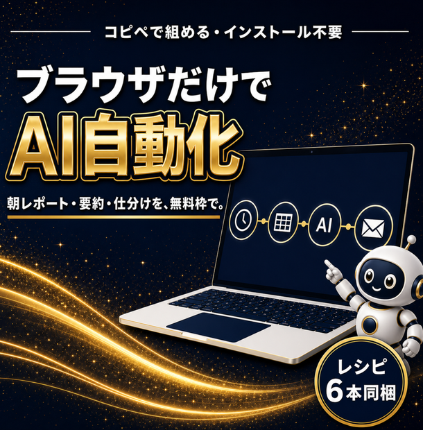 Make×AI自動化の教科書 — ノーコードで組むAIレシピ6本