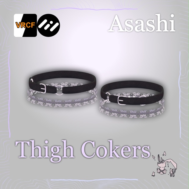 🖤 「VRChat Generic Part」Thigh Chokers 🔗 - asashi - BOOTH